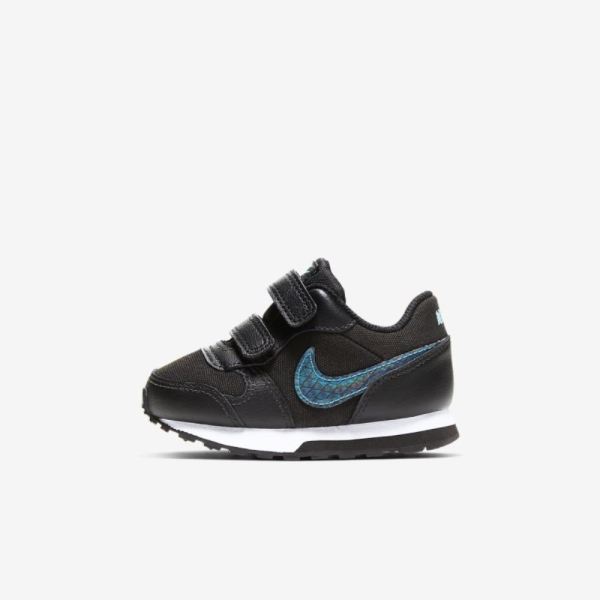 Kids Nike MD Runner 2 | Black / Anthracite / Aurora / Blue Hero - Click Image to Close