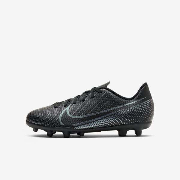 Kids Nike Jr. Mercurial Vapor 13 Club MG | Black / Black - Click Image to Close