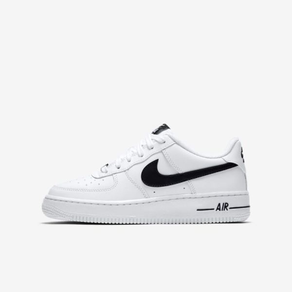 Kids Nike Air Force 1 | White / Black - Click Image to Close