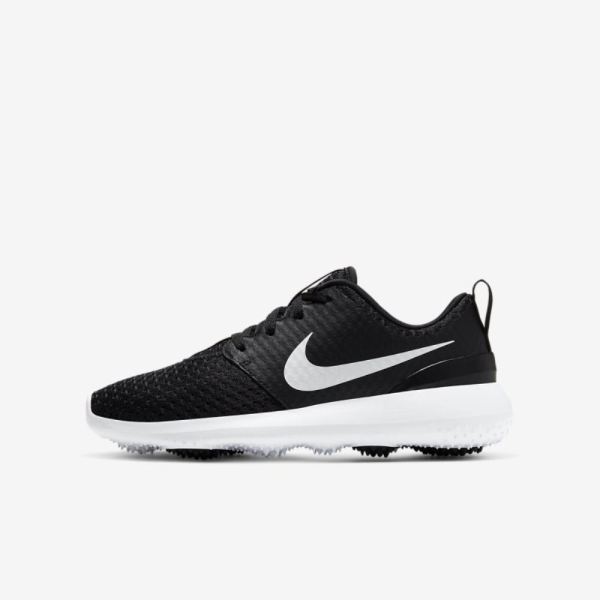 Kids Nike Roshe G Jr. | Black / White / Metallic White