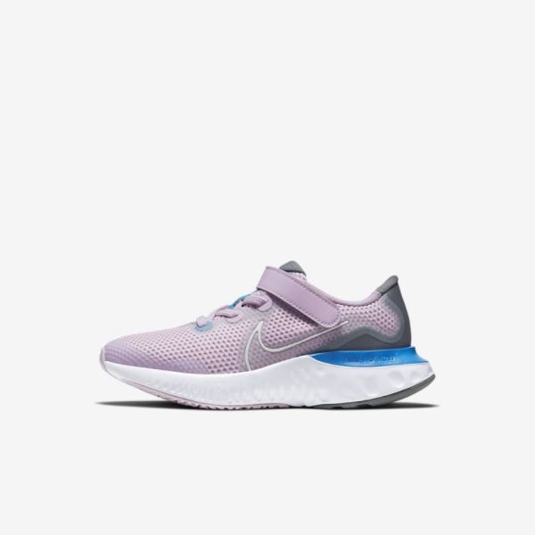 Kids Nike Renew Run | Iced Lilac / Smoke Grey / Light Smoke Grey / White