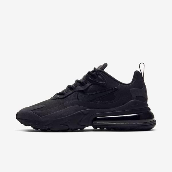 Kids Nike Air Max 270 React | Black / Oil Grey / Black / Oil Grey - Click Image to Close