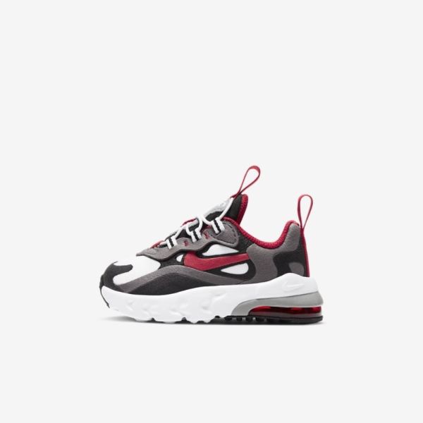 Kids Nike Air Max 270 RT | Iron Grey / Black / White / University Red - Click Image to Close