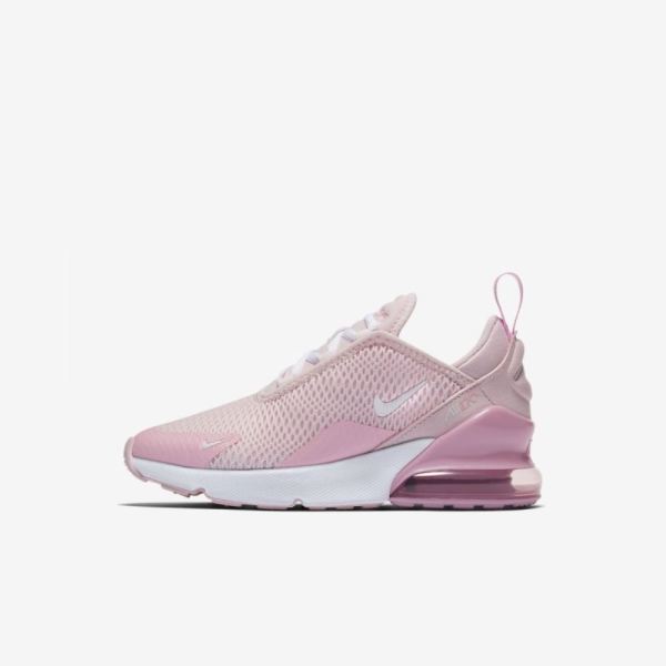 Kids Nike Air Max 270 | Pink Foam / Pink Rise / White - Click Image to Close