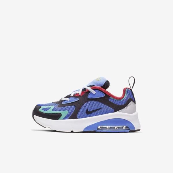 Kids Nike Air Max 200 | Royal Pulse / Light Aqua / Ember Glow / Oil Grey - Click Image to Close