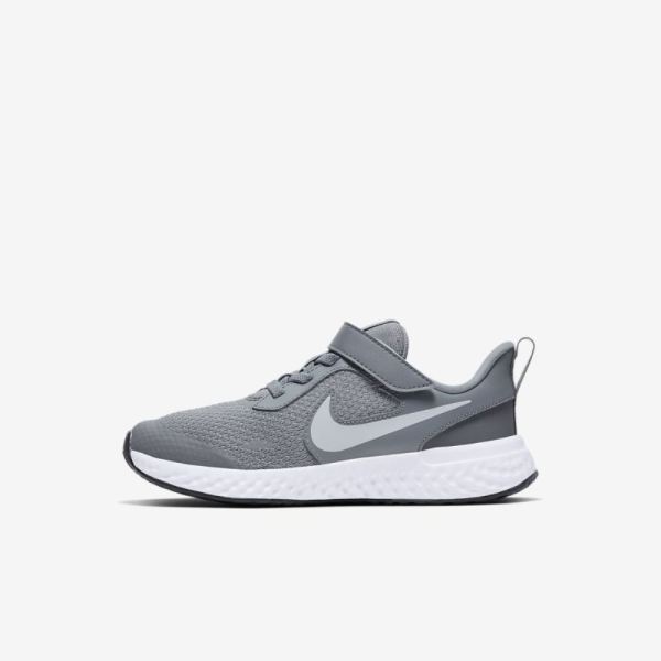 Kids Nike Revolution 5 | Cool Grey / Dark Grey / Pure Platinum - Click Image to Close