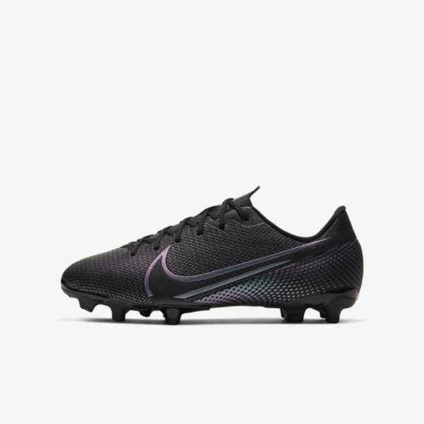 Kids Nike Jr. Mercurial Vapor 13 Academy MG | Black / Black - Click Image to Close