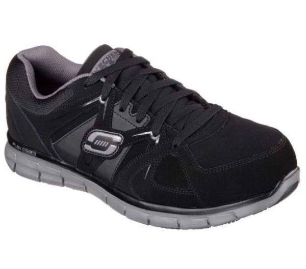 Skechers Men's Work Relaxed Fit: Synergy - Ekron Alloy Toe - Click Image to Close