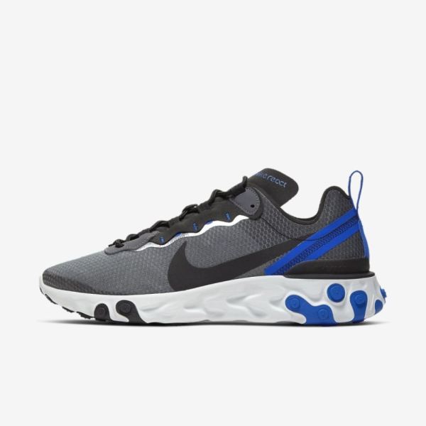 Nike React Element 55 SE | Black / Racer Blue / Summit White / Black