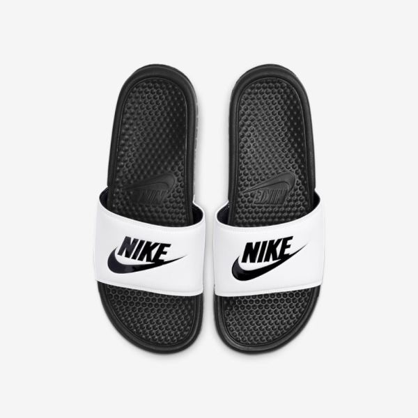 Nike Benassi | White / Black / Black - Click Image to Close