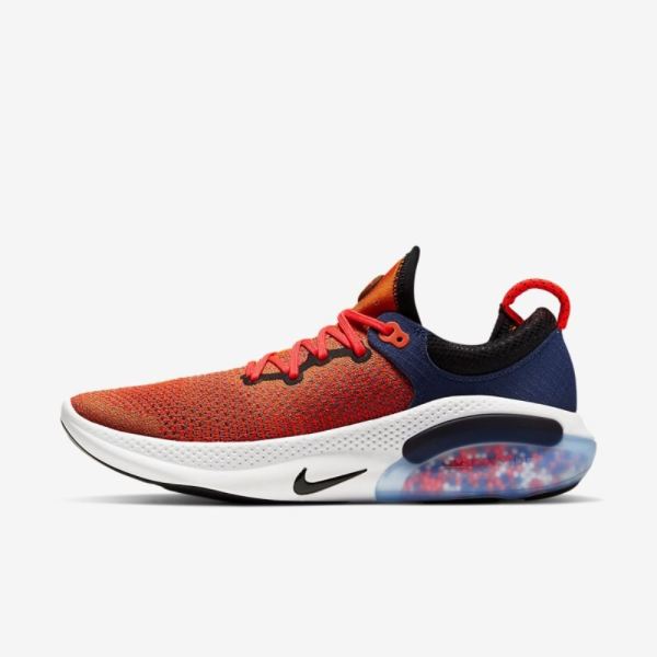 Nike Joyride Run Flyknit | Magma Orange / Midnight Navy / Laser Crimson / Black - Click Image to Close