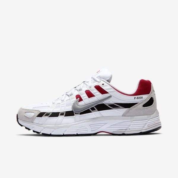 Nike P-6000 | White / University Red / Neutral Grey / Particle Grey - Click Image to Close