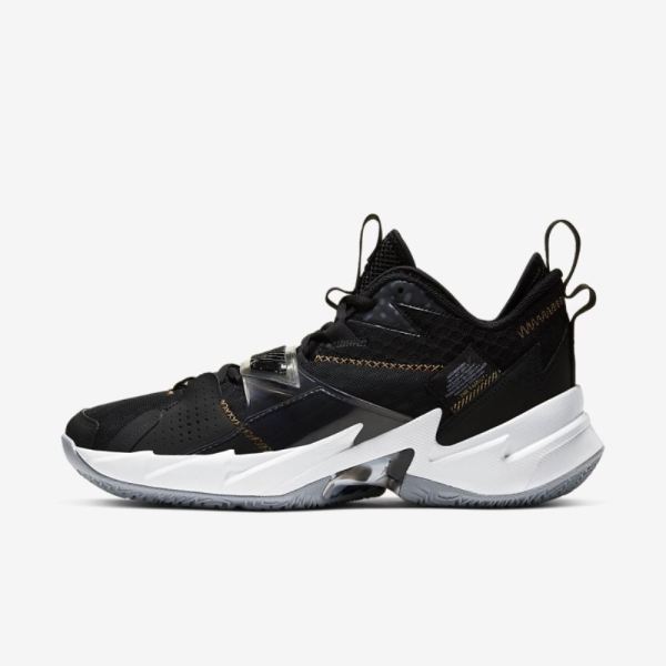 Jordan Why Not Zer0.3 | Black / White / Metallic Gold