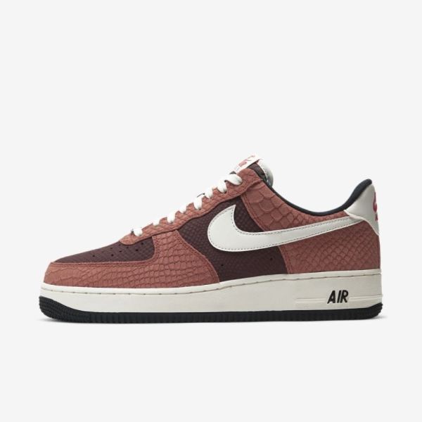 Nike Air Force 1 Premium | Red Bark / Earth / University Red / Sail - Click Image to Close