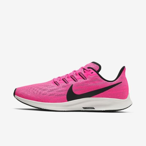 Nike Air Zoom Pegasus 36 | Pink Blast / Vast Grey / Atmosphere Grey / Black - Click Image to Close