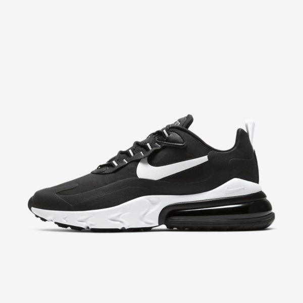 Nike Air Max 270 React | Black / Black / White - Click Image to Close