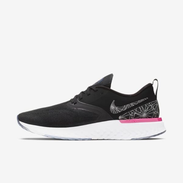 Nike Odyssey React Flyknit 2 | Black / Reflect Silver / Black