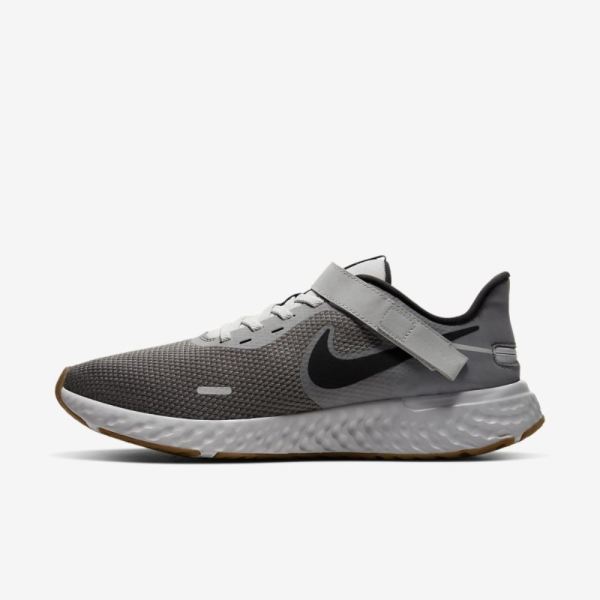 Nike Revolution 5 FlyEase | Smoke Grey / Photon Dust / Metallic Copper / Dark Smoke Grey - Click Image to Close