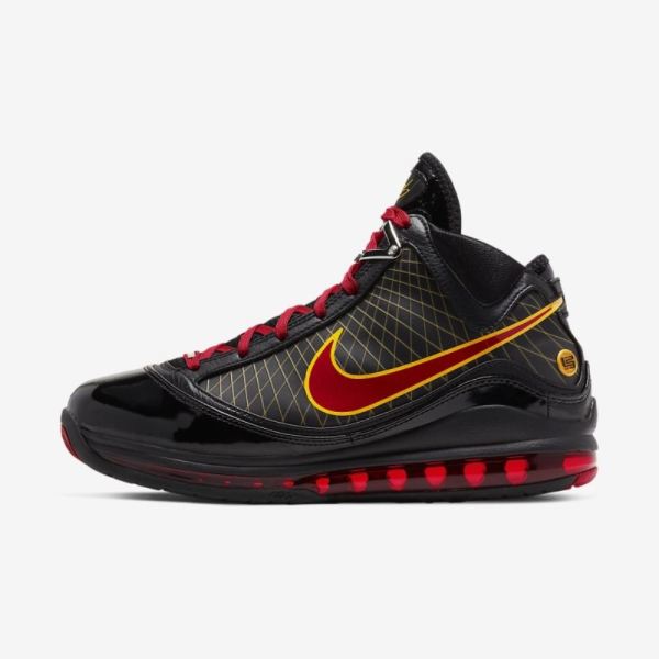 LeBron 7 QS | Black / Varsity Maize / Varsity Red - Click Image to Close