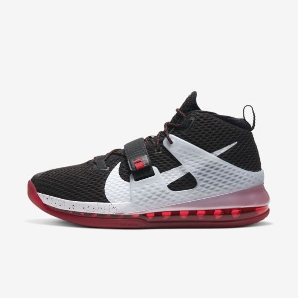 Nike Air Force Max II | Black / University Red / Wolf Grey / White - Click Image to Close