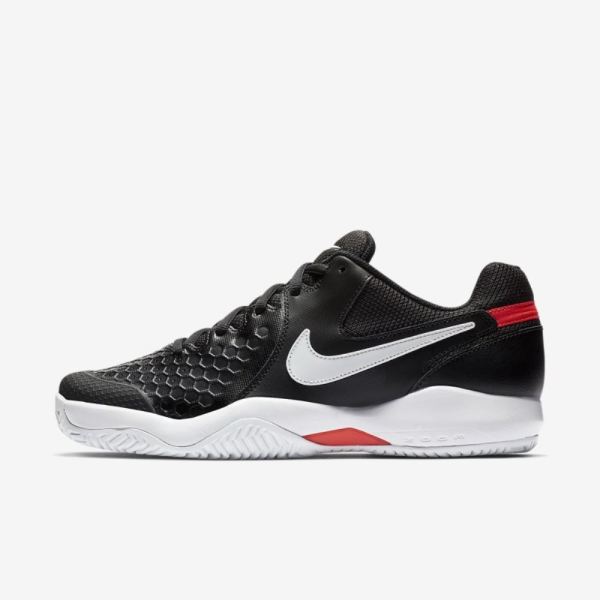 NikeCourt Air Zoom Resistance | Black / Bright Crimson / White