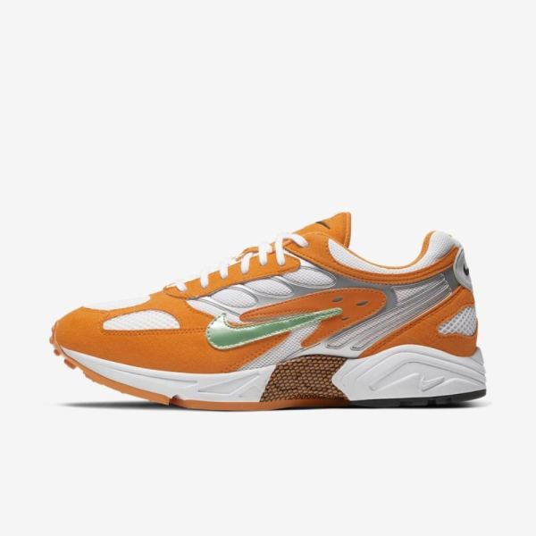 Nike Air Ghost Racer | Orange Peel / Pure Platinum / White / Aphid Green - Click Image to Close