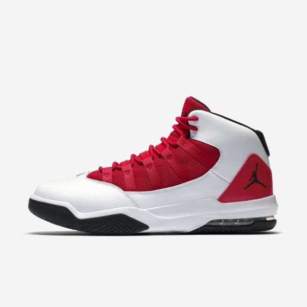 Jordan Max Aura | White / Gym Red / Black - Click Image to Close