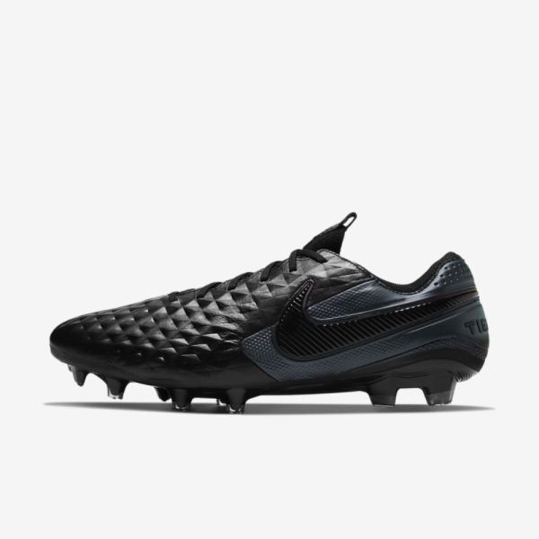 Nike Tiempo Legend 8 Elite FG | Black / Black - Click Image to Close