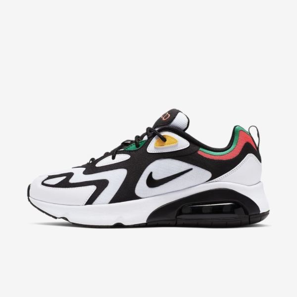 Nike Air Max 200 (2000 World Stage) | White / Bright Crimson / University Gold / Black - Click Image to Close