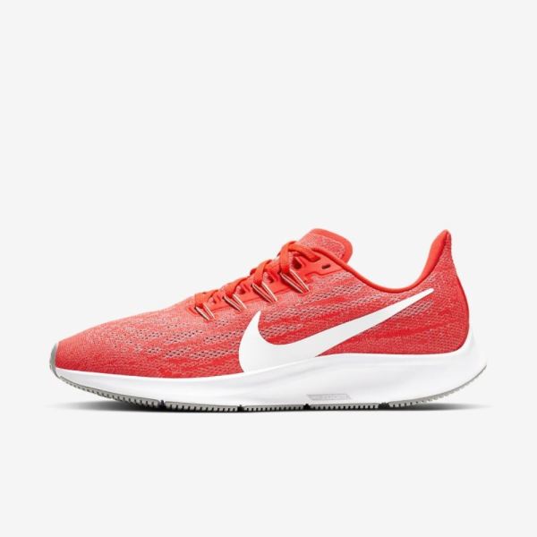 Nike Air Zoom Pegasus 36 | Laser Crimson / Light Smoke Grey / White - Click Image to Close