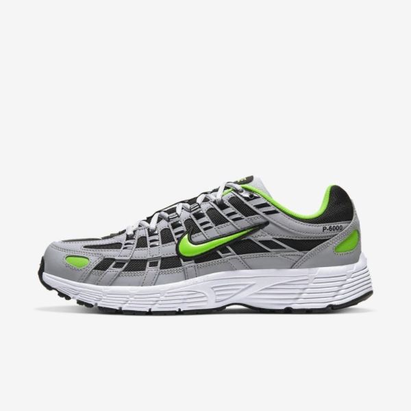 Nike P-6000 | Wolf Grey / Black / White / Electric Green