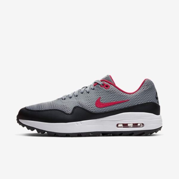 Nike Air Max 1 G | Particle Grey / Black / White / University Red - Click Image to Close