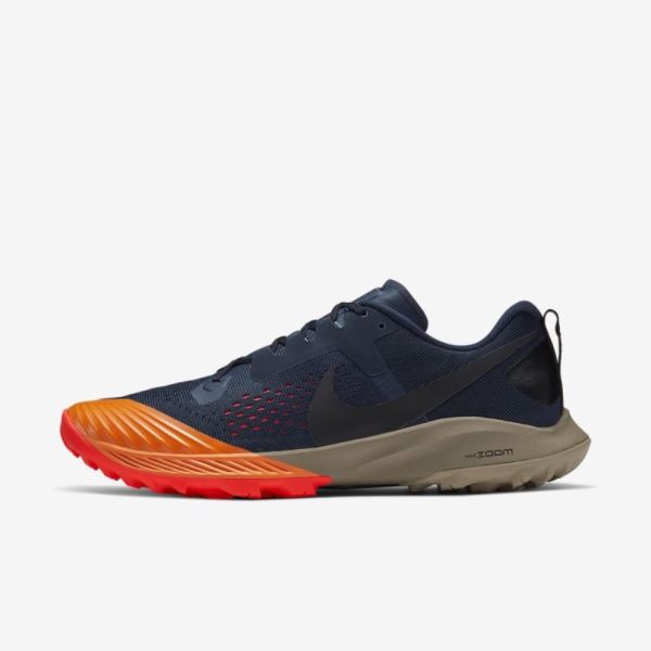 Nike Air Zoom Terra Kiger 5 | Obsidian / Laser Crimson / Magma Orange / Black - Click Image to Close