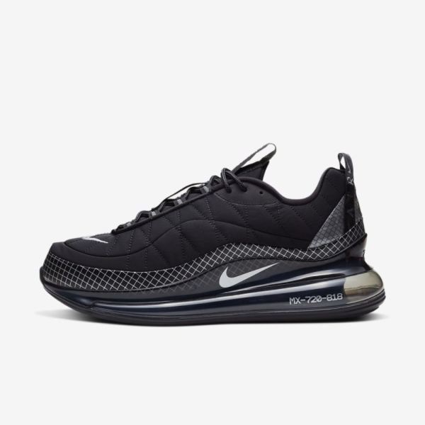 Nike MX-720-818 | Black / Black / Anthracite / Metallic Silver - Click Image to Close