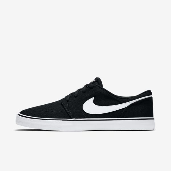 Nike SB Solarsoft Portmore 2 | Black / White / White - Click Image to Close