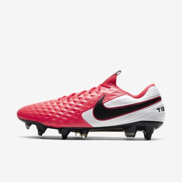 Nike Tiempo Legend 8 Elite SG-PRO Anti-Clog Traction | Laser Crimson / White / Black - Click Image to Close