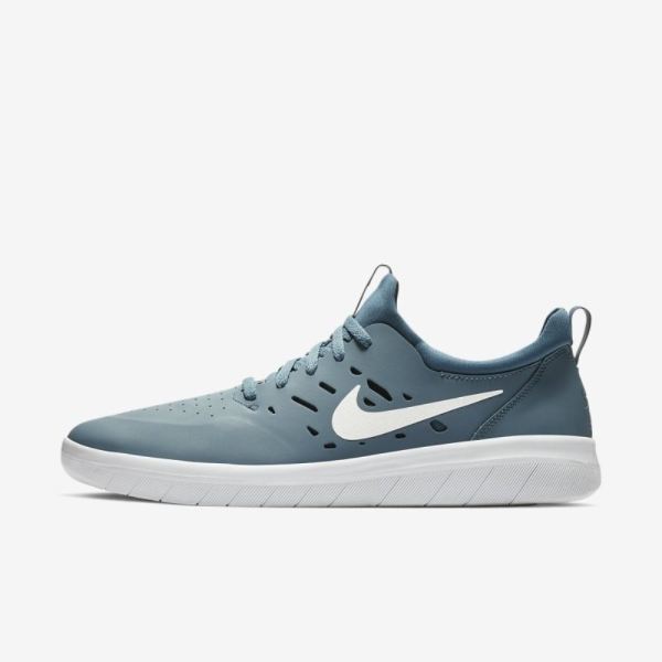 Nike SB Nyjah Free | Thunderstorm / Obsidian / White - Click Image to Close