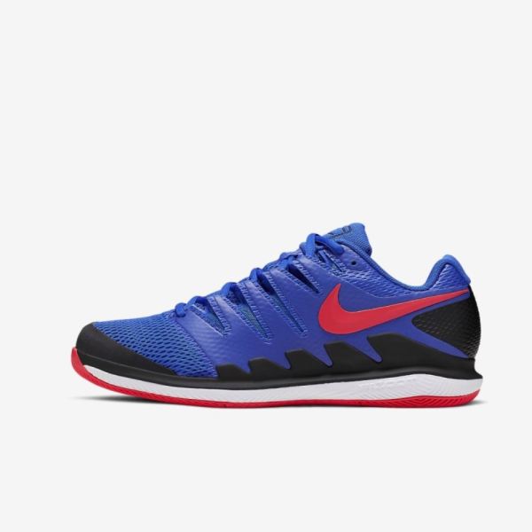 NikeCourt Air Zoom Vapor X | Racer Blue / Black / White / Bright Crimson