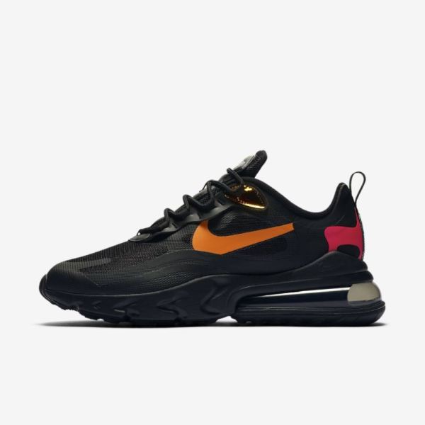 Nike Air Max 270 React | Black / University Red / Light Smoke Grey / Magma Orange - Click Image to Close