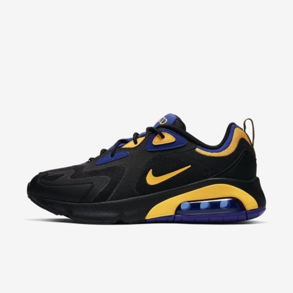 Nike Air Max 200 | Black / Deep Royal Blue / University Gold