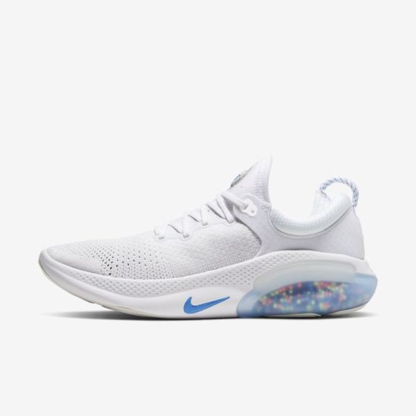 Nike Joyride Flyknit AW | White / Platinum Tint / Bright Crimson / Blue Hero