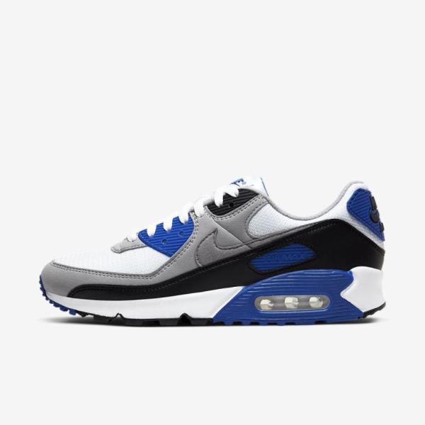 Nike Air Max 90 | White / Light Smoke Grey / Black / Particle Grey - Click Image to Close