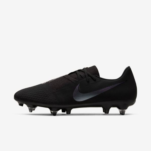 Nike PhantomVNM Academy SG-Pro Anti-Clog Traction | Black / Black - Click Image to Close