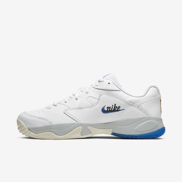 NikeCourt Lite 2 Premium | White / Sail / Pure Platinum / Game Royal - Click Image to Close