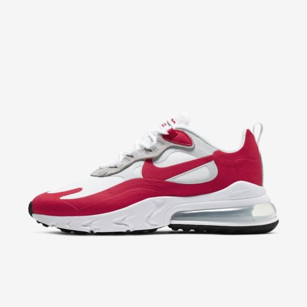 Nike Air Max 270 React | White / Pure Platinum / Black / University Red