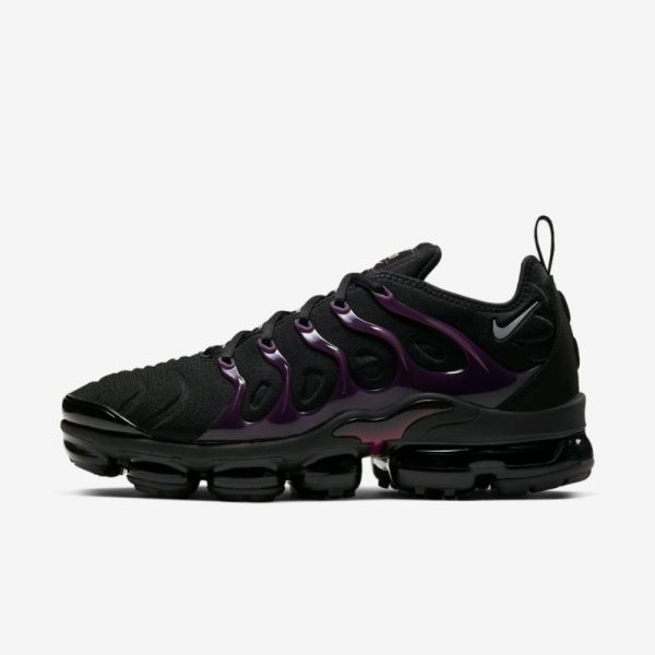 Nike Air VaporMax Plus | Black / Noble Red / Reflect Silver - Click Image to Close