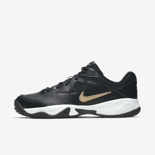 NikeCourt Lite 2 | Black / White / Metallic Gold