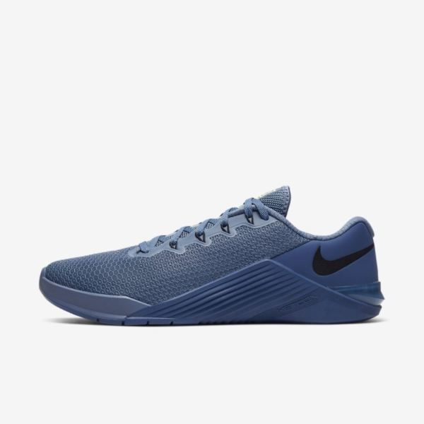 Nike Metcon 5 | Ocean Fog / Mystic Navy / Electric Green / Black - Click Image to Close