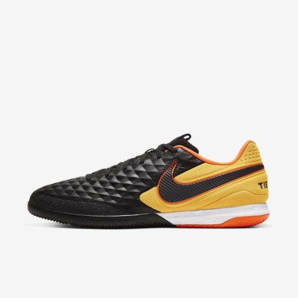 Nike React Tiempo Legend 8 Pro IC | Black / Laser Orange / Black