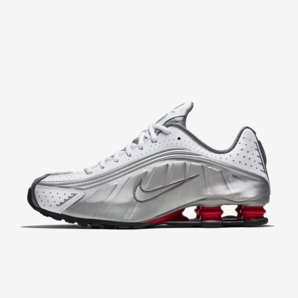 Nike Shox R4 | White / Comet Red / Black / Metallic Silver